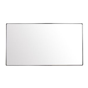 lot 1276 image: Varaluz Casa - Kye 22x40 Rounded Rectangular Wall Mirror - Polished Nickel - Retail $359.99
