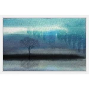 lot 1279 image: Handmade Parvez Taj - Mystic Teal Framed Print - Retail $152.99