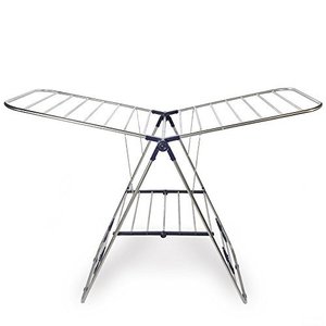 lot 22361 image: CRESNEL Stainless Steel Clothes Drying Rack �� Adjustable Gullwing and Foldable for Easy Storage �� Rust-Proof for Indoor and Outdoor Use