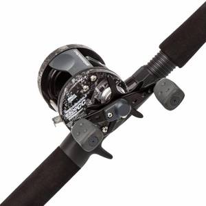 lot 22368 image: Abu Garcia Catfish Commando Baitcast Reel and Fishing Rod Combo.. BROKEN HANDLE ON REEL