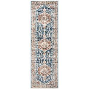 lot 22383 image: nuLOOM Derya Persian Vintage Runner Rug, 2 x 8, Blue