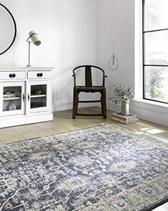 lot 22386 image: Loloi II Teagan Area Rug, 5-3 x 7-6, DenimPebble