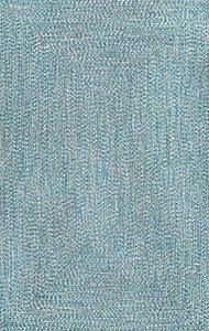 lot 22394 image: nuLOOM Lefebvre Braided IndoorOutdoor Area Rug, 4 x 6, Aqua