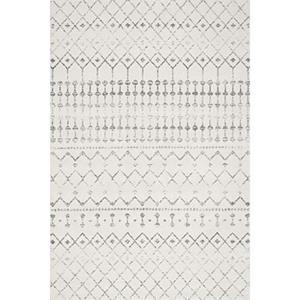 lot 22400 image: nuLOOM Zola Geometric Moroccan Area Rug, 3 x 5, Grey