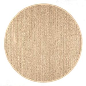 lot 22406 image: nuLOOM Elijah Natural Seagrass Farmhouse Area Rug, 8 Round, Beige