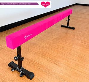lot 22435 image: MARFULA 8 Feet Adjustable Balance Beam Gymnastics Training Practice Equipment for Kids Home Use