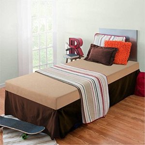 lot 22450 image: Zinus Memory Foam 5 Inch Bunk Bed  Trundle Bed  Day Bed  Twin Mattress, Khaki