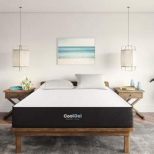 lot 22457 image: Classic Brands Cool Gel Ventilated Memory Foam 10-Inch Mattress  CertiPUR-US Certified  Bed-in-a-Box, Twin