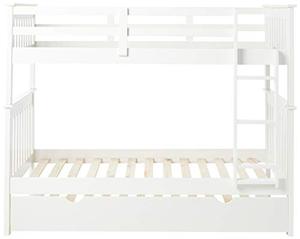 lot 22473 image: Donco Kids 120-3-TTWH_503-W Mission Trundle, Twin, White(TRUNDLE ONLY)