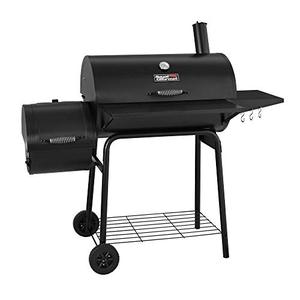 lot 22484 image: Royal Gourmet 30 BBQ Charcoal Grill and Offset Smoker  800 Square Inch cooking surface, Outdoor for Camping  Black, CC1830S model