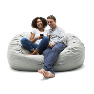 lot 22485 image: Big Joe XL 6 Fuf Bean Bag Chair, Multiple ColorsFabrics USED Dirty Stained