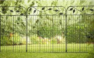 lot 22486 image: Amagabeli Decorative Garden Fence Coated Metal Outdoor fence