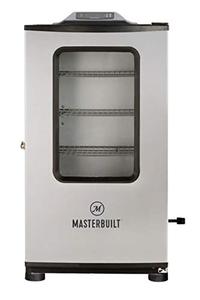 lot 22521 image: Masterbuilt MB20074719 Bluetooth Digital Electric Smoker, 40 inch, Stainless Steel.USEDDAMAGED