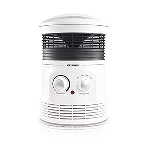 lot 22548 image: PELONIS PH-17P 1500W Fast Heating, Programmable Thermostat, Easy Control, Widespread Oscillation, Over Heating & Tip-over Switch Protection, 7.87 x 8.07 x 12.01 inches, white