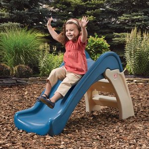 lot 22553 image: Step2 Play & Fold Junior Slide with Large Steps for Toddlers LOOKS USED