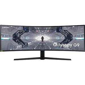 lot 22582 image: SAMSUNG 49-inch Odyssey G9 Gaming Monitor  QHD, 240hz, 1000R Curved, QLED, NVIDIA G-SYNC & FreeSync  LC49G95TSSNXZA Model DAMAGED SCREEN AND MISSING ACCESSORIES