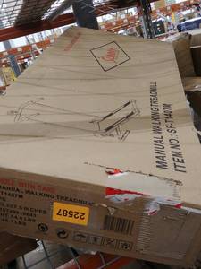 lot 22587 image: Sunny Health & Fitness Sf-T1407M Foldable Manual Walking Treadmill