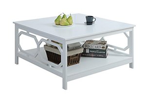 lot 22600 image: Convenience Concepts Omega Square 36 Coffee Table, White