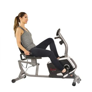lot 22612 image: Sunny Health & Fitness Magnetic Recumbent Bike Exercise Bike - SF-RB4616
