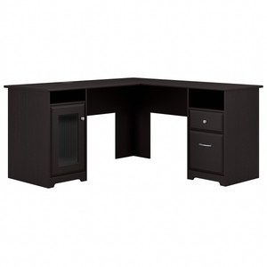 lot 22631 image: Bush Cabot L Shaped Computer Desk with 4-Port USB Hub