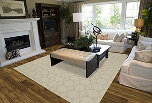 lot 22666 image: Garland Rug Sparta Area Rug, 5-Feet by 7-Feet, Tan