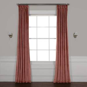 lot 22715 image: 2 Exclusive Fabrics & Furnishings Heritage Plush Velvet 50 x 96 Curtain Panel