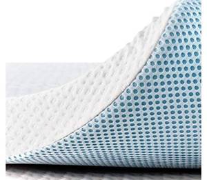 lot 22716 image: subrtex 2 Inch Gel-Infused Memory Foam Bed Mattress Topper High Density Cooling Pad Removable Fitted Bamboo Cover Ventilated Design-10 Years Warranty (Cal King)