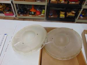 lot 3307 image: Pair of Vintage Light Shades