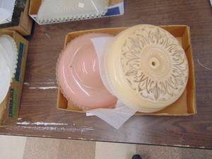 lot 3344 image: Two Vintage Light Shades