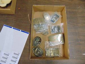 lot 3349 image: Six Plus Belt Buckles