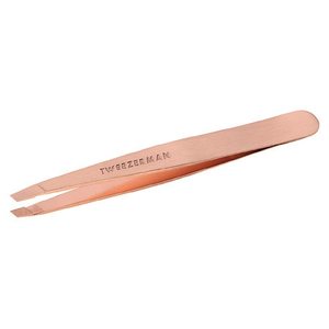 lot 64837 image: Tweezerman Slant Tweezer, Rose Gold. Set of 2