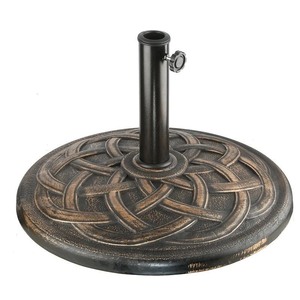 lot 64865 image: Chambly Resin Free Standing Umbrella Base. 22�� Round