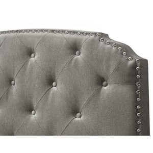 lot 64870 image: DG Casa Wembley Queen Headboard - Grey - Queen. Open Box
