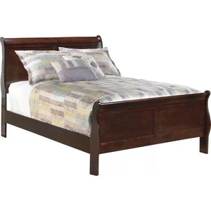 lot 64877 image: Madelina Low Profile Sleigh Headboard and Footboard. Open Box