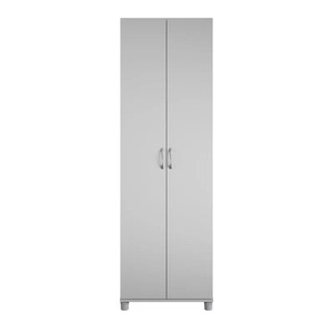 lot 64879 image: Gray Basics 74 H x 23.7 W x 15 D Springboro Storage Cabinet. Retail $146.99. Open Box