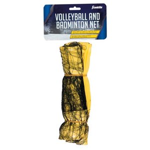 lot 64888 image: Franklin Sports Volleyball and Badminton Replacement Net - 20 x 1.5 x 1.5 - Fits 1.25 Poles or Smaller - Includes Steel Grommets and Reinforced Tape