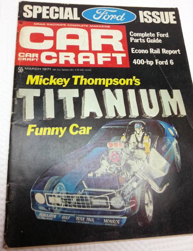 lot 1765 image: March 1971 Car Craft magazine with hours of enjoyable reading and cool old photos.