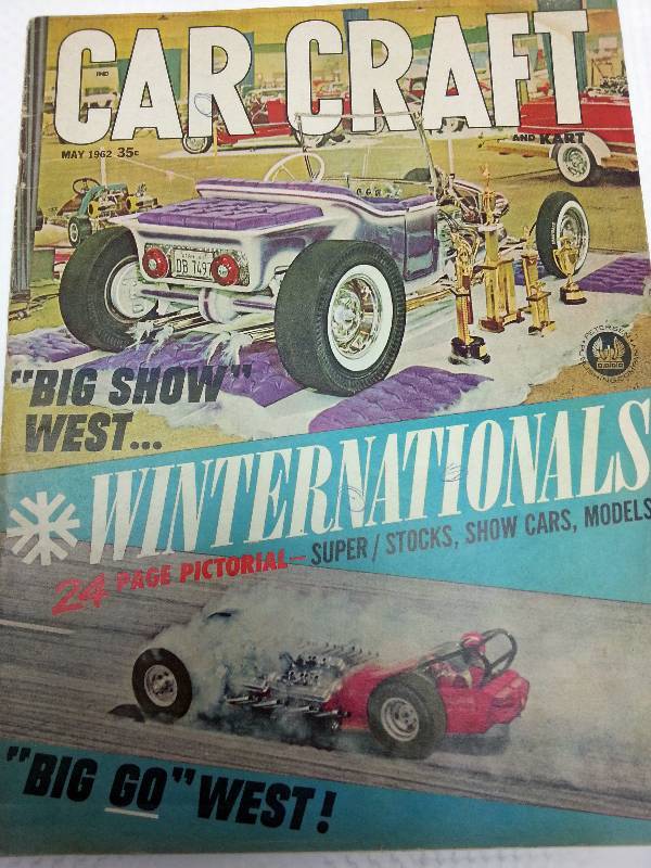 lot 1759 image: May 1962 Car Craft magazine with hours of enjoyable reading and cool old photos.