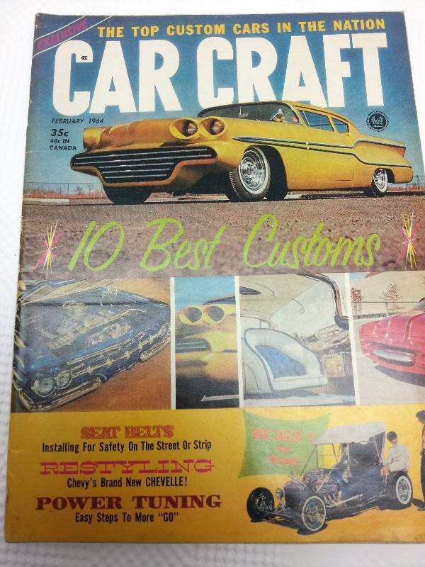lot 1758 image: February 1964 Car Craft magazine with hours of enjoyable reading and cool old photos.
