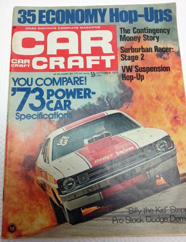 lot 1757 image: October 1972 Car Craft magazine with hours of enjoyable reading and cool old photos.