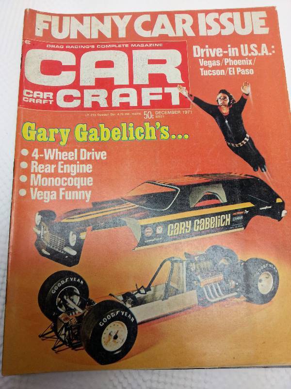 lot 1755 image: December 1971 Car Craft magazine with hours of enjoyable reading and cool old photos.