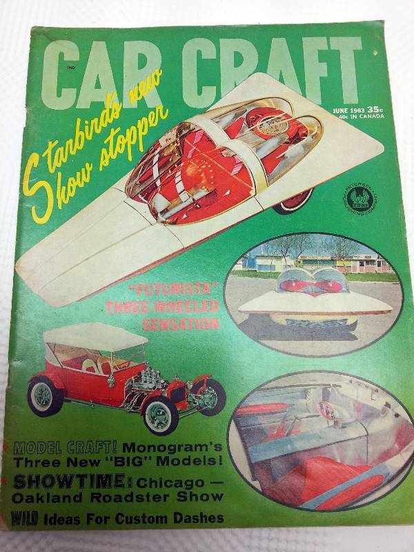 lot 1754 image: June 1963 Car Craft magazine with hours of enjoyable reading and cool old photos.