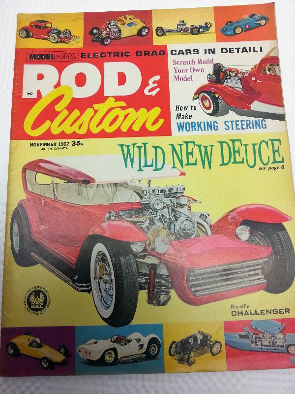 lot 1751 image: November 1962 Rod & Custom magazine with hours of enjoyable reading and cool old photos.