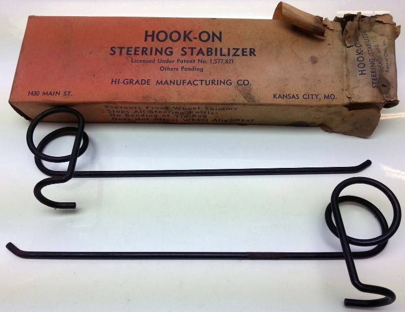 lot 1734 image: Stop steering wheel shimmy on the Model T A I beam 32 Ford axle street rod kit