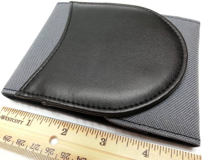lot 9176-5 image: Cool charcoal billfold shirt or purse pocket Bic Scoop Jotter personal notebook note pad.