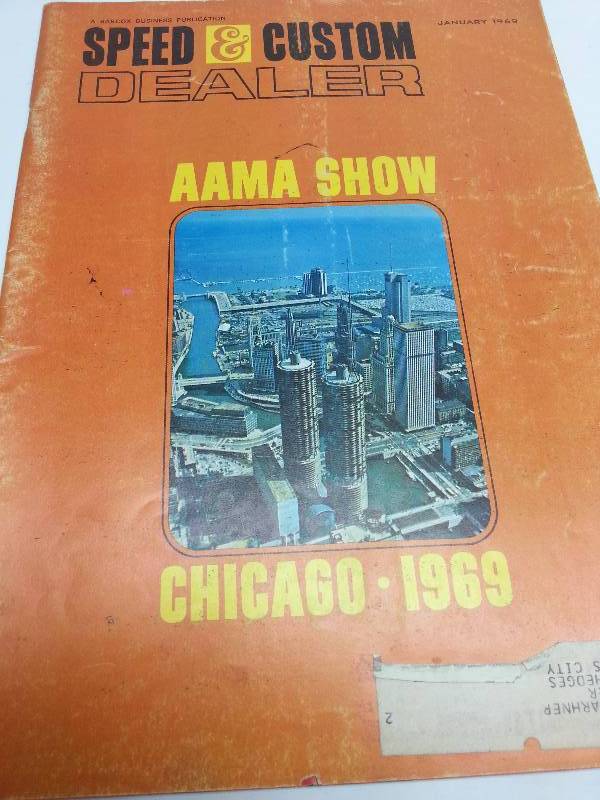 lot 1795 image: January 1969 Speed & Custom Dealer magazine subscribed by and sent monthly to manufacturers and dealers