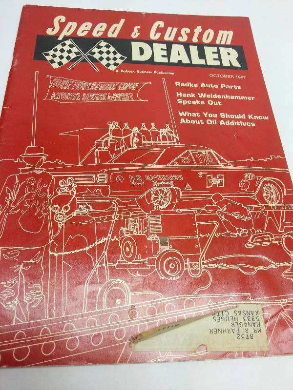 lot 1798 image: October 1967  Speed & Custom Dealer magazine subscribed by and sent monthly to manufacturers and dealers
