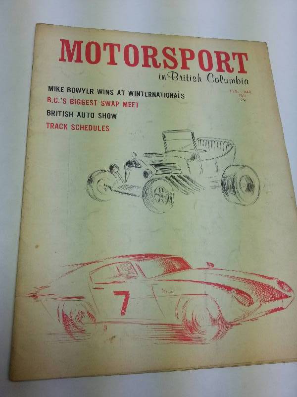 lot 1804 image: Ray Fahners Boot Hill Express in the February - March 1968 issue of Motorsports in British Columbia.  Cool stuff here.