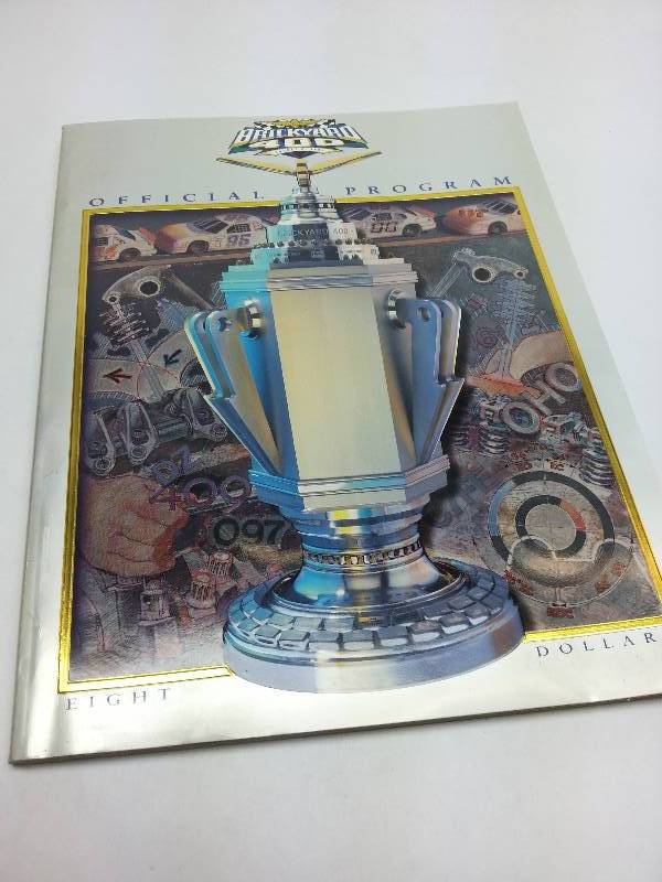 lot 1806 image: Cool 1997 NASCAR Brickyard 400 at Indy program.  Heavy and quality book, not just a program