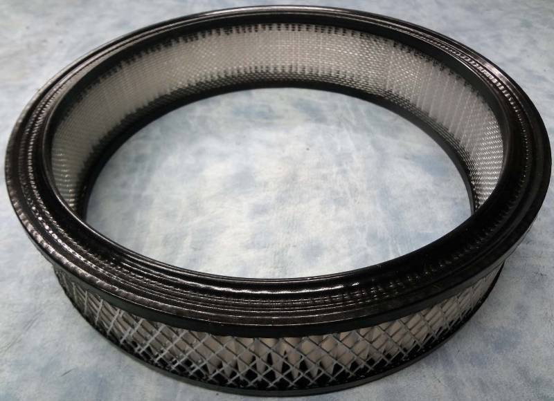lot 9100 image: New Mr Gasket 1487A 9 X 2 OD air cleaner replacement performance paper element.